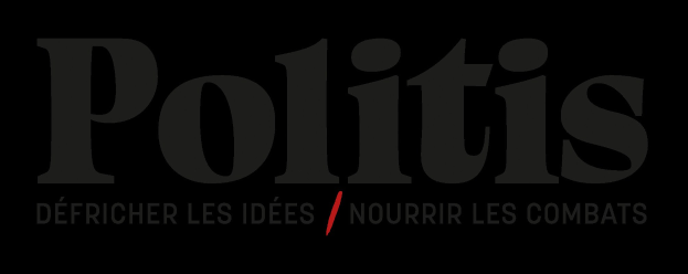 Logo of the French political organization Politis, featuring the word "Politis" in bold black font above the phrase "Nourrir les Combats" in smaller font, all on a white background.