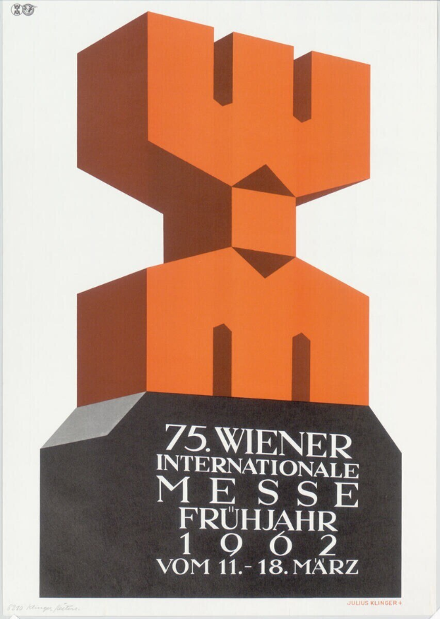 Poster for the 75th International Messe Frühjahr in Munich, Germany, featuring a central colorful sculpture and text on a white background.