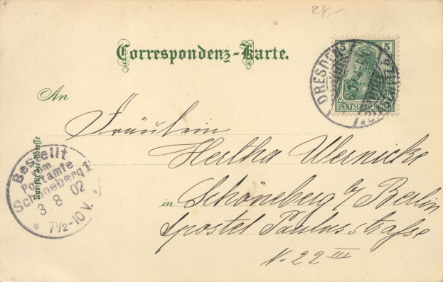Alte Briefumschlag mit 5d-Marke, frankiert "Schweiz" im Jahr 1873, an die Schweiz adressiert, mit einer Illustration einer Frau.