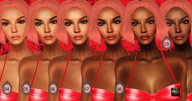 Eine animierte Abbildung mehrerer Frauen, die nebeneinander stehen und ähnlich aussehen, mit Zahlen von 04 bis 08 und 19, die auf ihren Gesichtern aufblitzen.