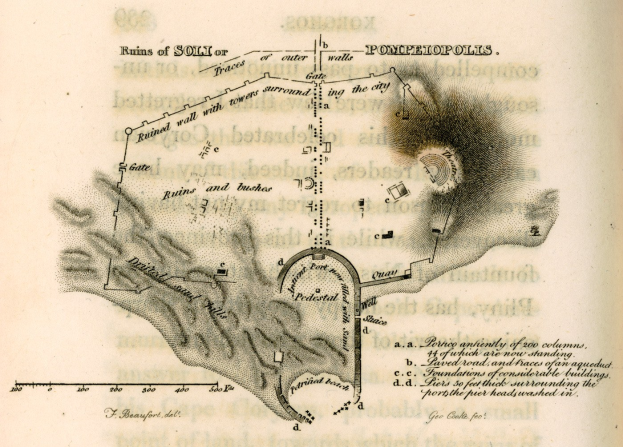 Ein abgenutztes Buch mit einer detaillierten Stadtkarte auf dem Cover, begleitet von Texten über die Geschichte, Kultur und Sehenswürdigkeiten der Stadt.