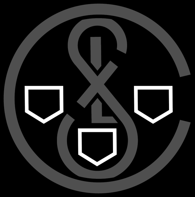 Schwarzes und weißes Logo des Real Madrid Football Club mit einem weißen Anker in einem schwarzen Kreis mit weißer Umrandung und dem Text "Real Madrid" darunter.