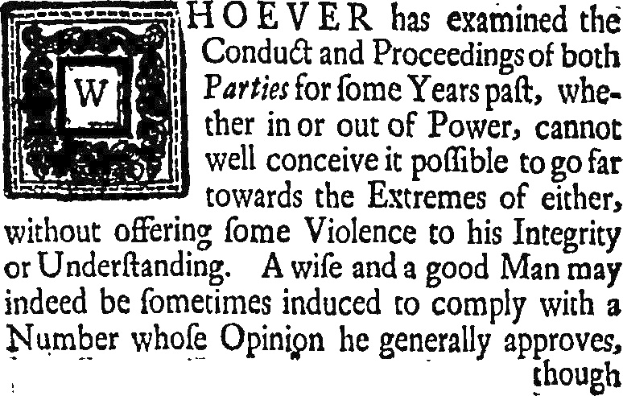 Schwarzes und weißes Foto eines Mannes im Anzug und Krawatte mit zentrierter Schrift und Logo, das ein historisches Zitat über politische Verhaltensweisen zeigt.