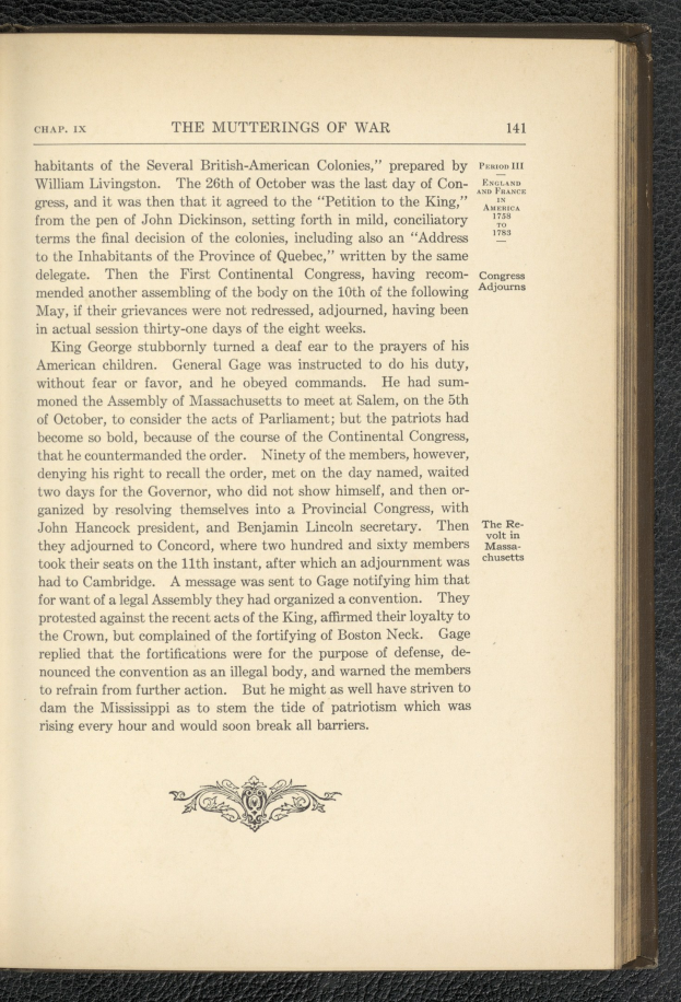 Offenes Buch mit dem Titel "Die Gedanken des Krieges" auf schwarzer Oberfläche, zeigt eine Illustration eines Soldaten mit Gewehr und Flagge auf einer Wiese mit Bäumen, Bergen und einem Sonnenuntergang.