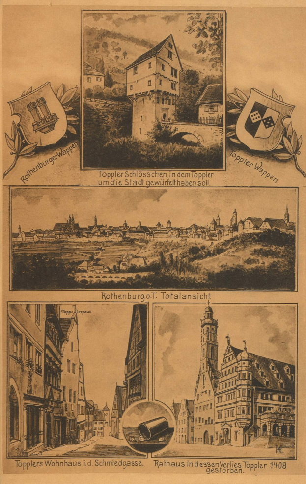 Detailed old map of Reinkendorff, Germany, displaying streets, buildings, and other features with text annotations.