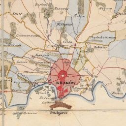 Old map of Kharkov, Russia, showing streets, buildings, and landmarks within the Russian Empire's historical boundaries.