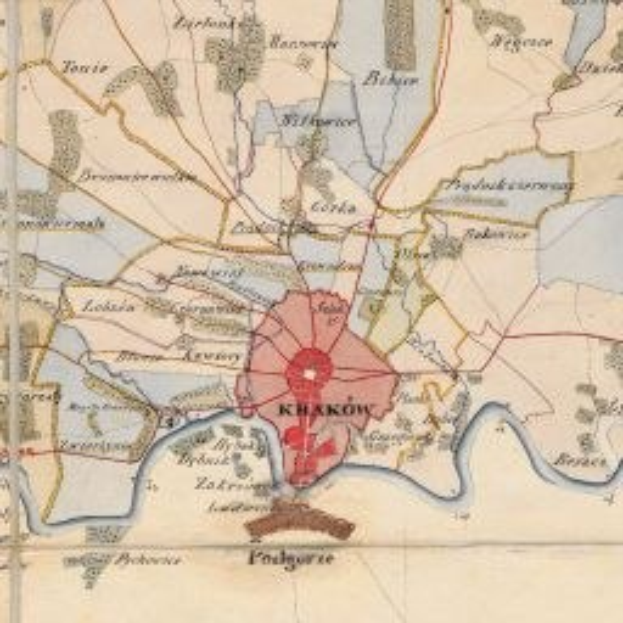 Old map of Kharkov, Russia, showing streets, buildings, and landmarks within the Russian Empire's historical boundaries.