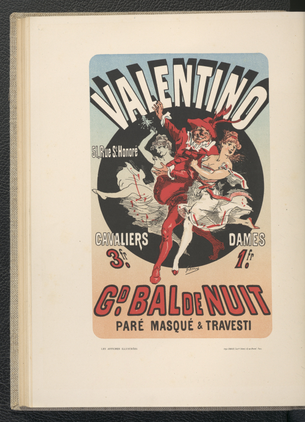 Ein Buch mit einem Valentins-Tag-Plakat auf dem Cover, das einen Mann in einem roten Anzug und eine Frau in einem pinken Kleid zeigt, die beide lächeln, mit der Schrift 'Valentins-Tag' in fetter schwarzer Schrift auf einem hellrosa Hintergrund.